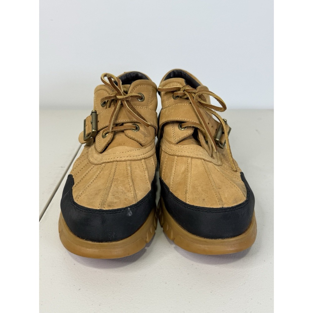 Ralph Lauren Polo Sport Dove III Men's 12 Leather Duck Boots Tan Nubuck Duck